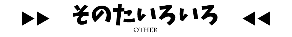 そのたいろいろ